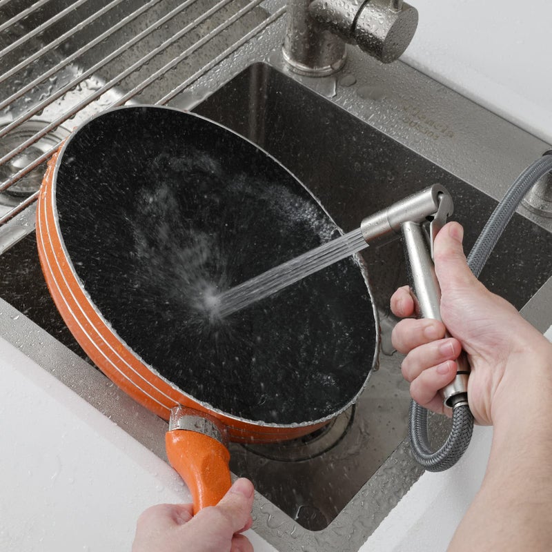 CIENCIA Stainless Steel Kitchen Sprayer Set Hand Held Sprayer for Kitchen Sink Brushed Nickel, WS030F - Image 4